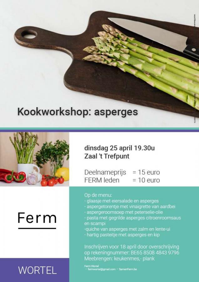 Ferm Wortel - kookworkshop asperges © Ferm Wortel